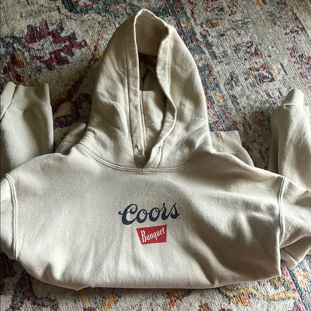 Coors Banquet Cream Hoodie